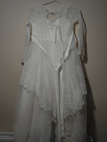 Girls ivory lace - lace, flower