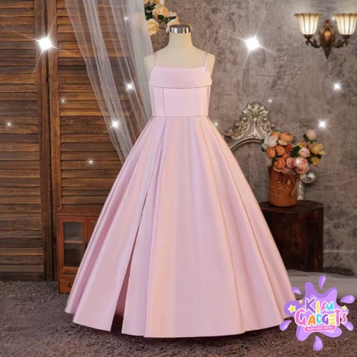 Girls long flower bridesmaid - girls,