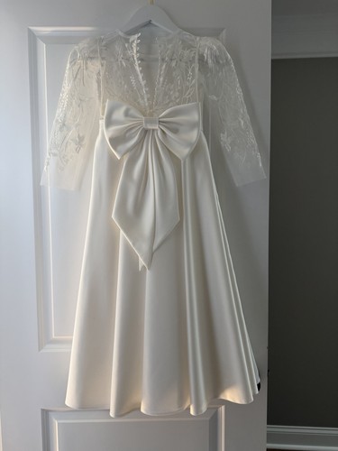 Handmade white lace - lace, satin