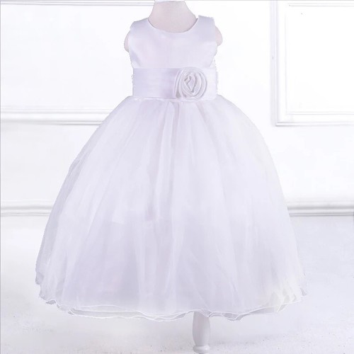 Flower girl white - white, dress