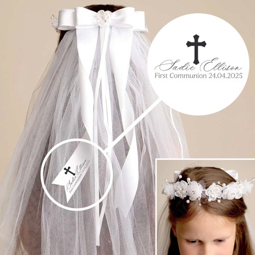 Girls veil holy - veil, communion