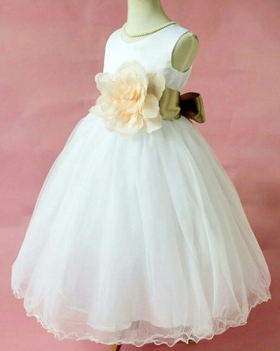 Flower girl dress christening - girl,
