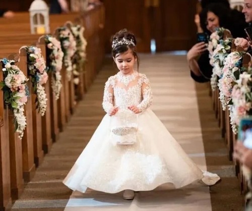 Flower girl communion dress - girl, /