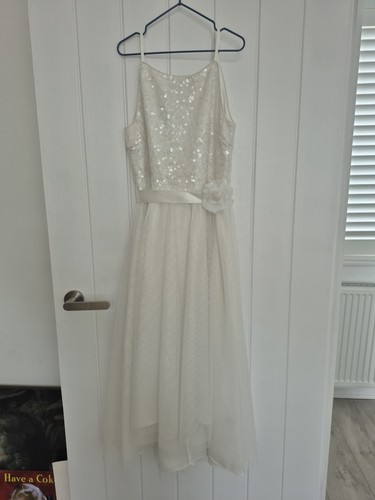 Moonsoon ivory dress size - moonsoon,