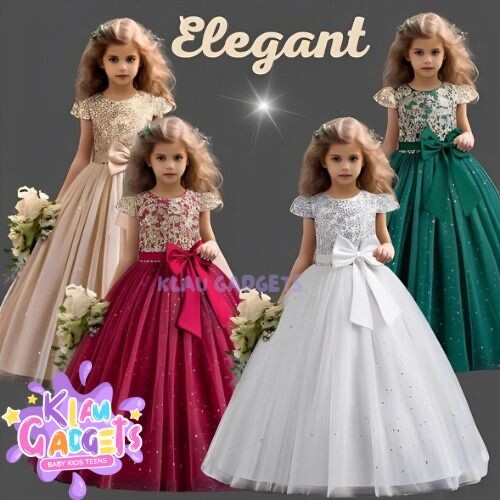 Flower girls wedding long - girls,