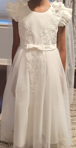 Girl white first communion - white,