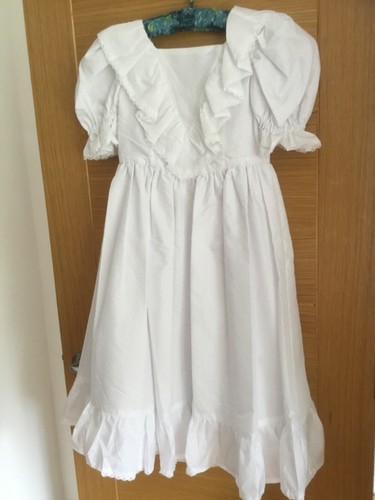 Girls white dress headband - white,