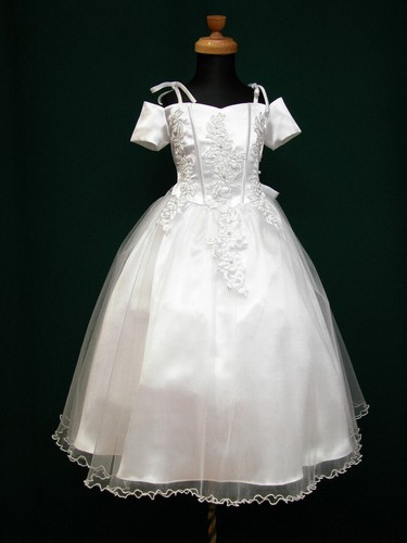 Flower girl white bridesmaid - girl,