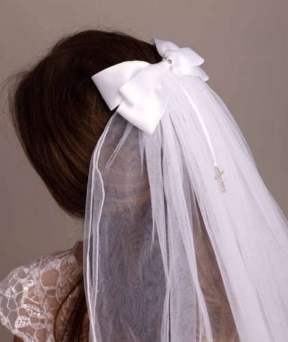 Girls two tier veil first - tier, holy
