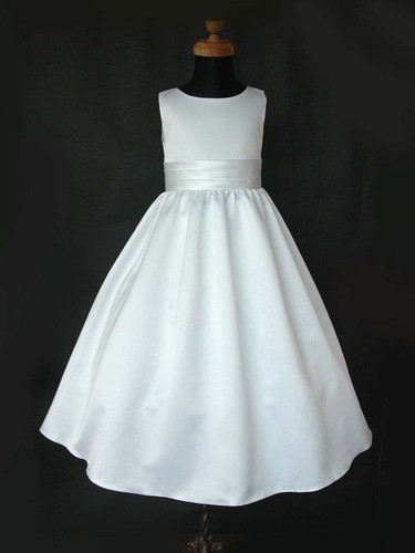 Flower girl dresses white - dresses,