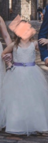Flower girl communion dress - flower,